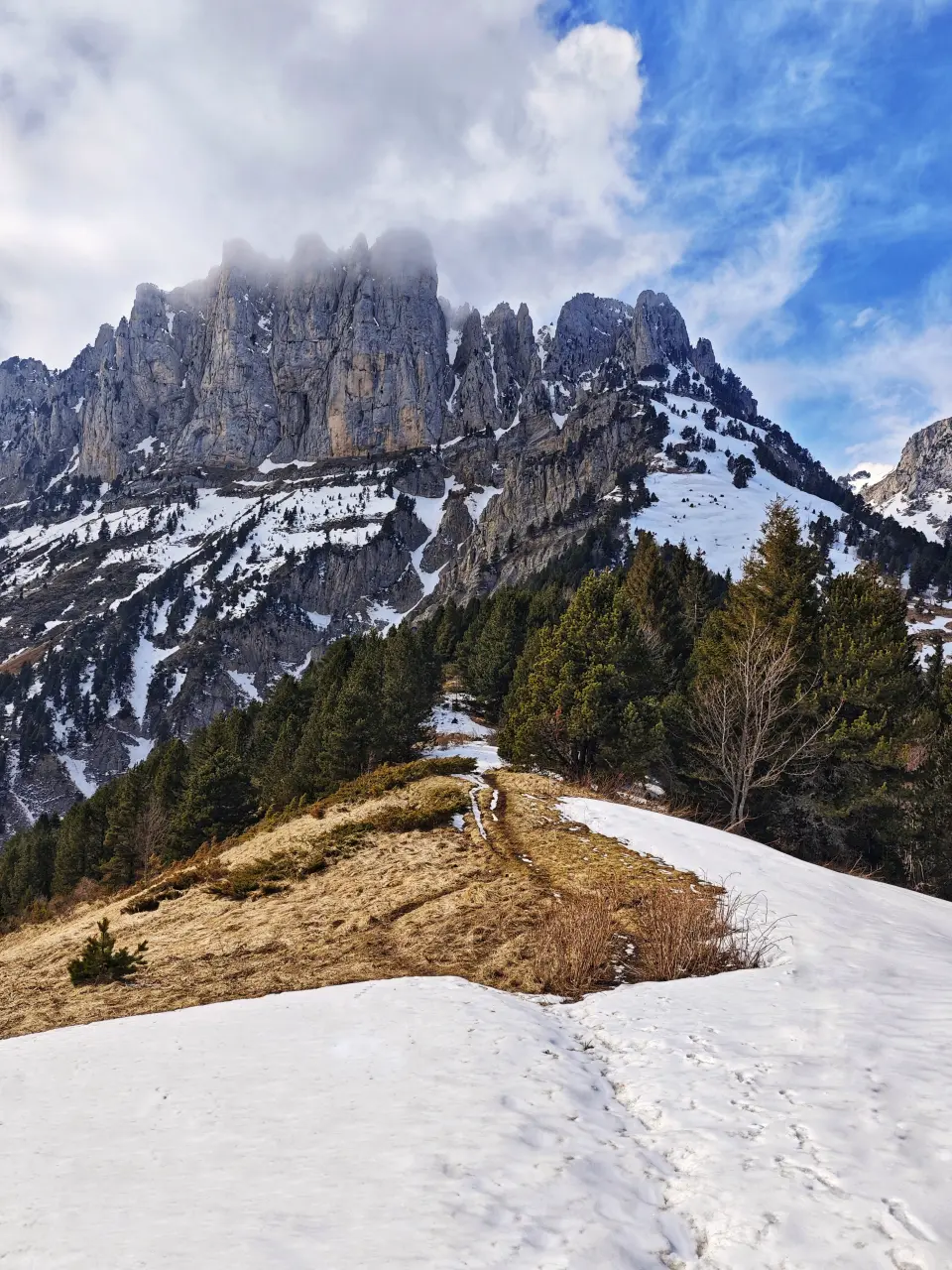 Col de l'Aupet in Winter - Chichilianne - Vercors