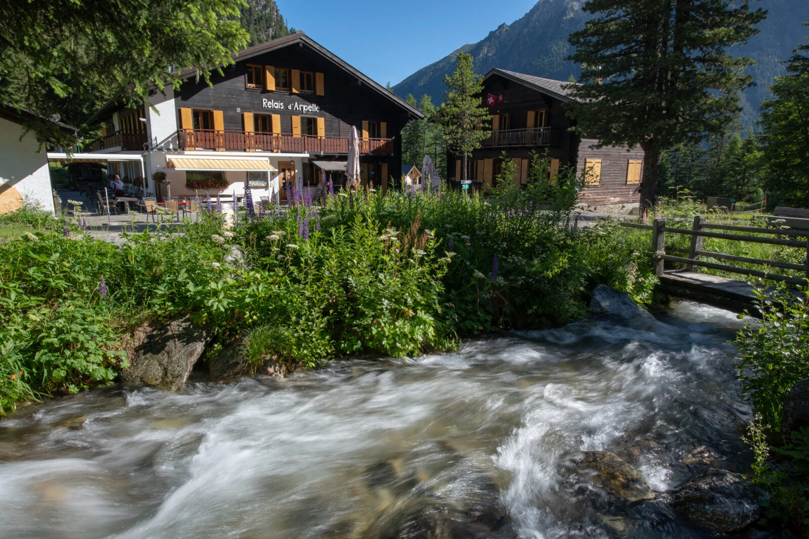 Relais d'Arpette at the foot of the Fenêtre d'Arpette
