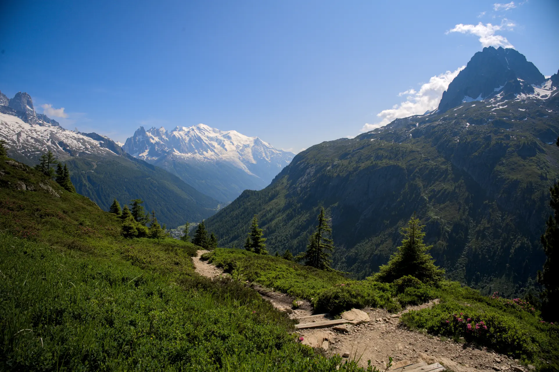 TMB - Mont Blanc from Posettes